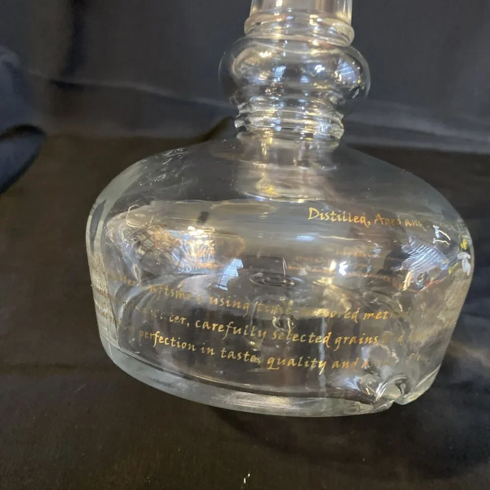 Willett Bourbon Glass Decanter w Stopper 13” Tall Vintage Liquor Bottle